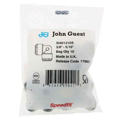 John Guest Superseal [both] Elbow Union - 3/8 x 5/16