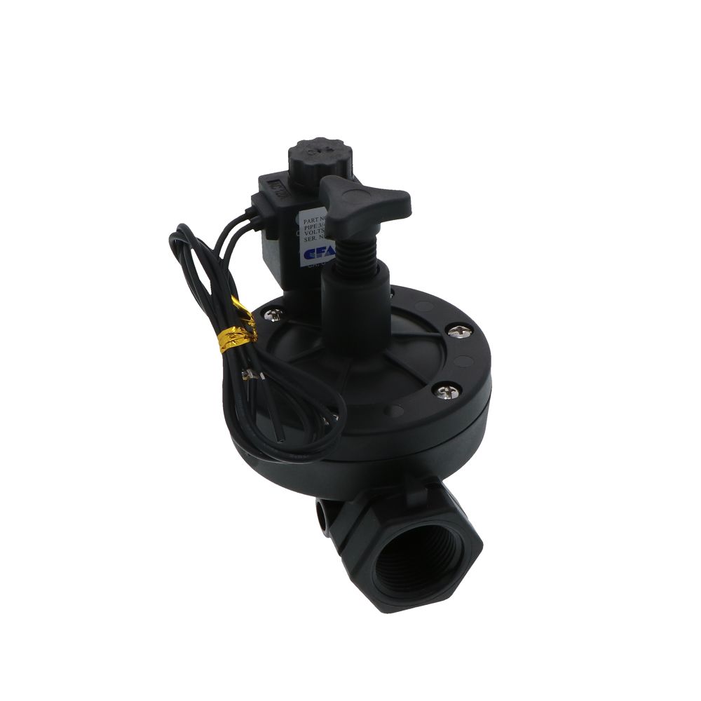 CFA C9 Series Solenoid Valve Normally Open with Flow Control 3/4" FPT 120 VAC