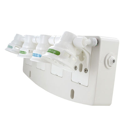 Aqua Flo QCRO 4 Stage Manifold with Flow Control Stem Elbow Fitting