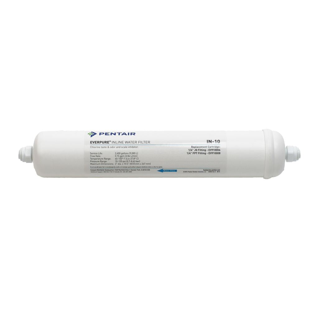Everpure - IN-10 [GS-10ALS-G-1/4] In-Line Filter with 1/4" JG