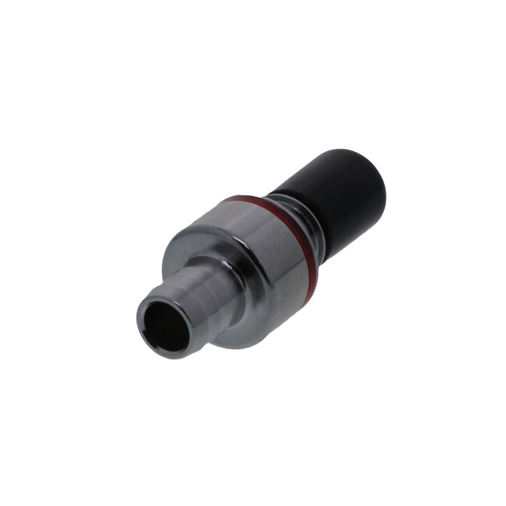 LQ6D22008RED Valved In-Line Liquid Cooling Coupling Insert 1/2 ID Barb Warm Red