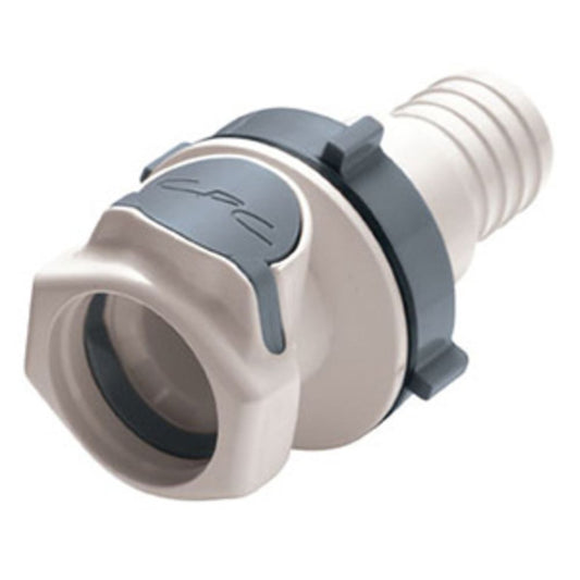 FFC161235 Non-Valved Panel Mount Hose Barb Coupling Body 3/4 ID Barb