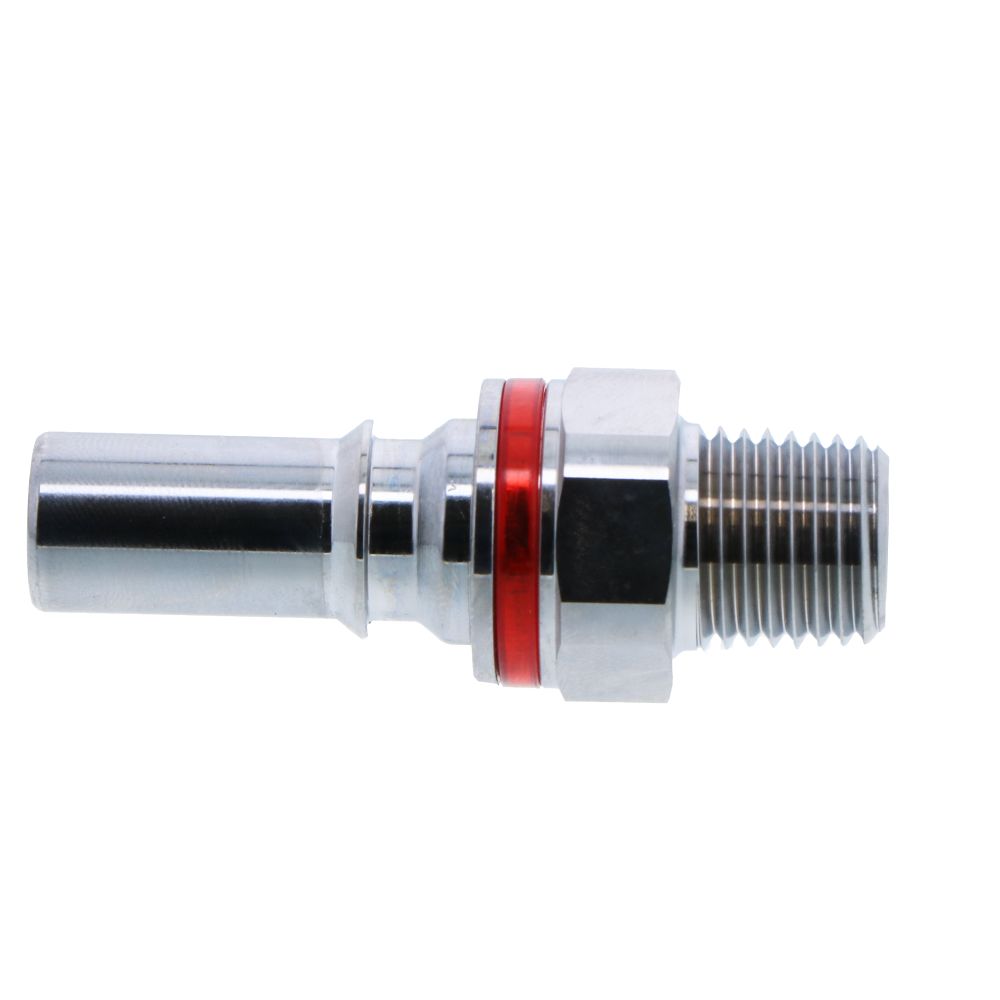 LQ4D24004RED Valved Pipe Thread Liquid Cooling Coupling Insert 1/4 NPT Warm Red