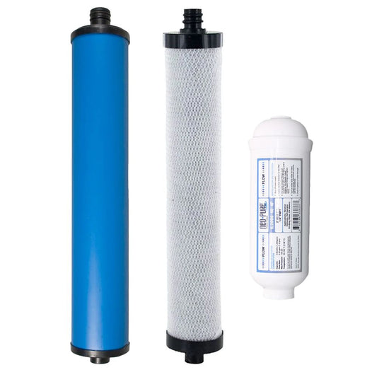 Microline TFC-25D RO System Replacement Prefilter and Postfilter Kit