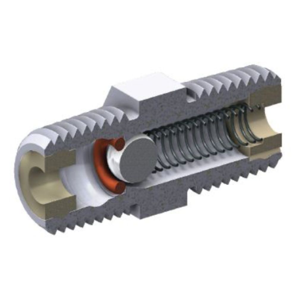 JACO PVDF Check Valve 1/4" MNPT