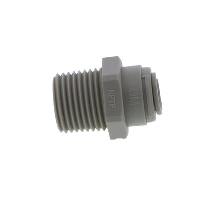 DMfit Straight MNPT Male - 3/8 Push-In x 1/2 MNPT