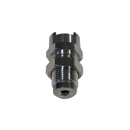 Multi-Mount Valved Female Thread Coupling Body - 10-32 UNF Chrome