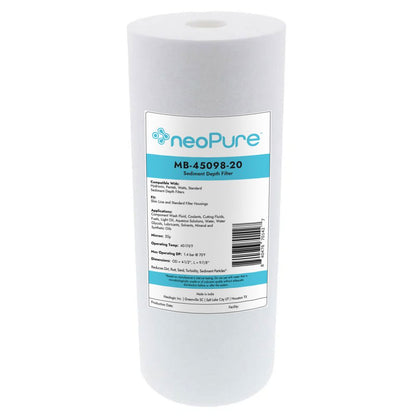 Neo-Pure 10" BB Graded Density Polypropylene Sediment Filter 75/20 mic