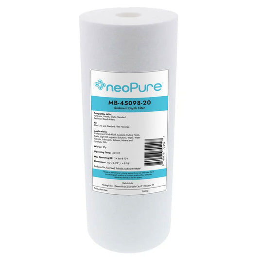 Neo-Pure 10" BB Graded Density Polypropylene Sediment Filter 75/20 mic