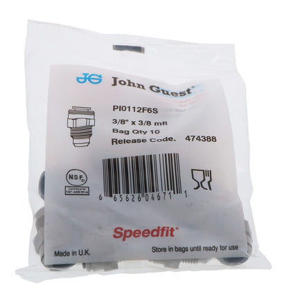 John Guest Male Connector Flare - 3/8 x 3/8 Flare