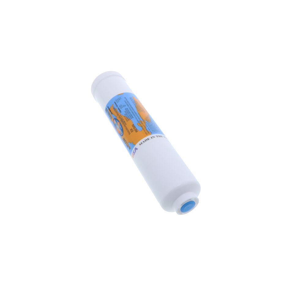 Omnipure Inline K2555-BB DI Mixbed Resin - 10" x 2" Filter - 1/4" FPT