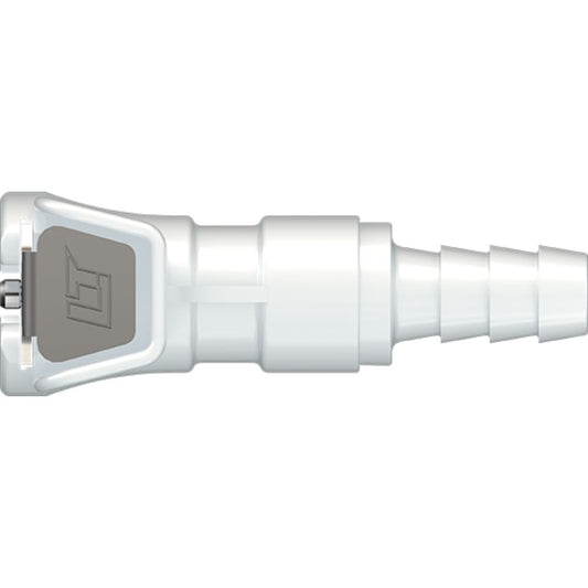 LinkTech 20AC Series Straight Female, Non-valved, 1/4" HB, Natural Acetal