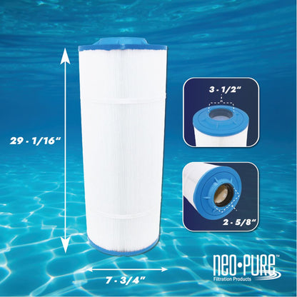 Neo-Pure PS-7L155-EA Pool and Spa Filter 7-3/4" x 29-1/16”