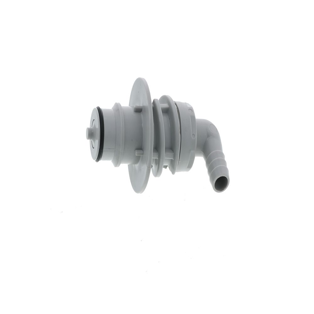 HFCD43612 Valved Elbow Panel Mount Hose Barb Coupling Insert 3/8 ID Barb