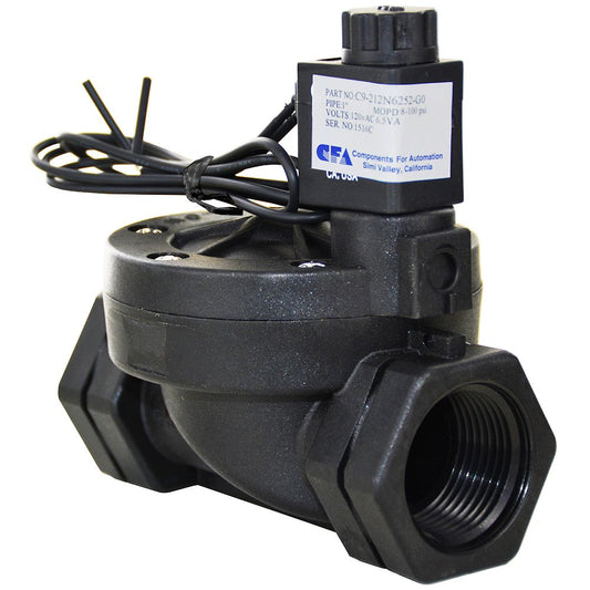 CFA C9 Series Solenoid Valve Normally Closed 1" FPT 120V