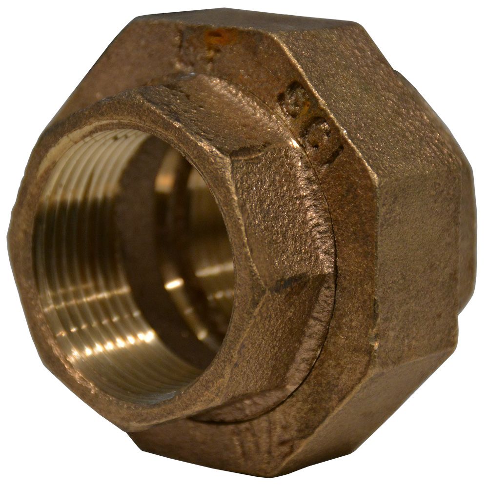 Lead-Free Brass Union 1-1/4 FPT x 1-1/4 FPT