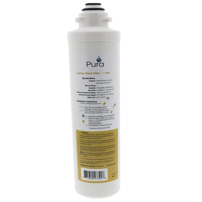 Aqua Flo 41407009 Quick Change Carbon Block Filter 1 mic