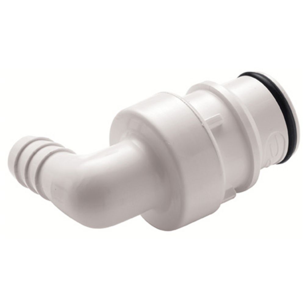 81300 NSF Valved Elbow Hose Barb Coupling Insert 1/2 ID Barb