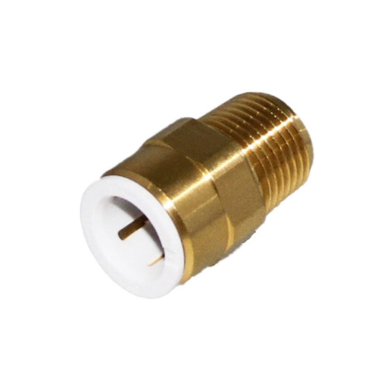 John Guest Brass Male Connector BSPT - 22mm x 3/4 BSPT