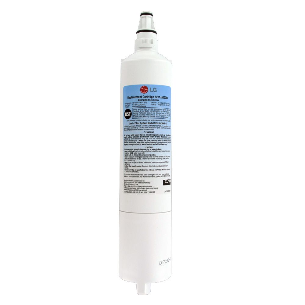 LG 5231JA2006B LT600P Refrigerator Filter CTO/Cysts/Lead