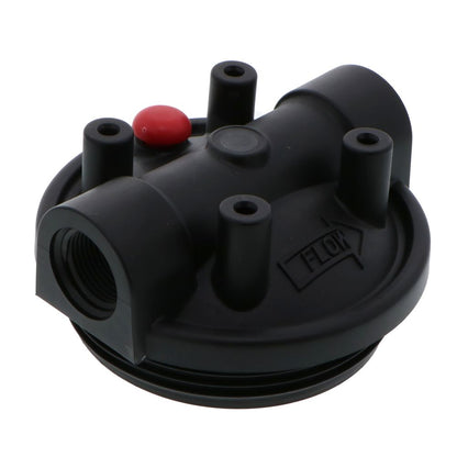 10" Neo-Pure SlimLine Housing Ribbed Housing NSF Black Cap Blue Sump w/ Pressure Relief 3/4"