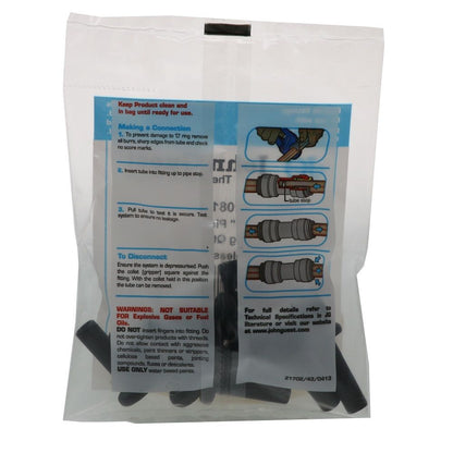 John Guest Plug Black Polypropylene - 3/8