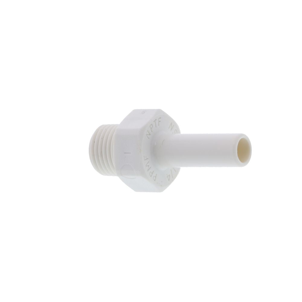 John Guest Stem Adapter Polypro  - 1/4 x 1/8 NPTF