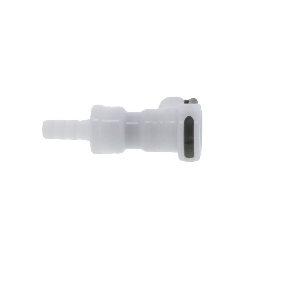 APCD17004SH NSF Valved In-Line Hose Barb Coupling Body with Shroud 1/4 ID Barb