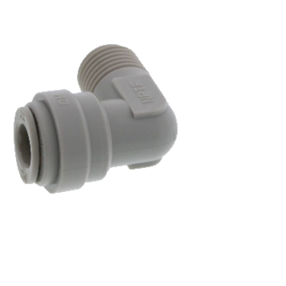 DMfit Elbow Male Connector - 5/16 Push-in x 1/4 NPTF