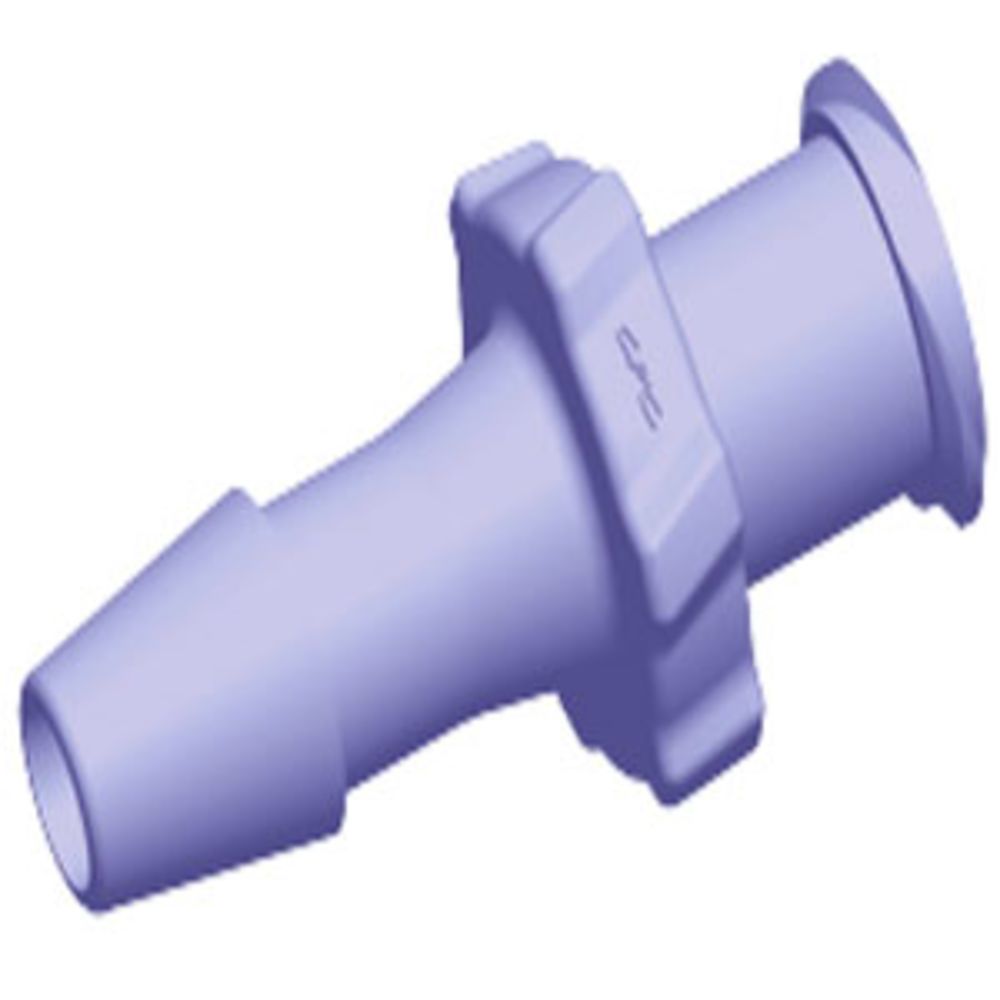 LF5191 Luer Fitting Purple Tint Polycarbonate Female Luer X 5/32 HB