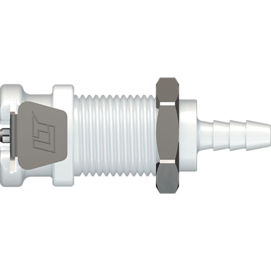 LinkTech 20AC Series Panel Mt. Female, Non-valved, 1/8" HB, Natural Acetal