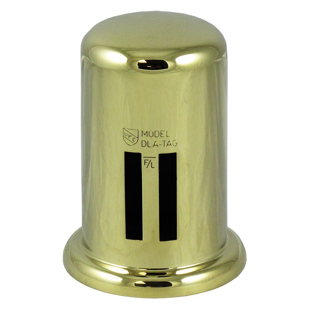 Brass Cover Cap for Twin Inlet Air Gap - Polished Brass PVD