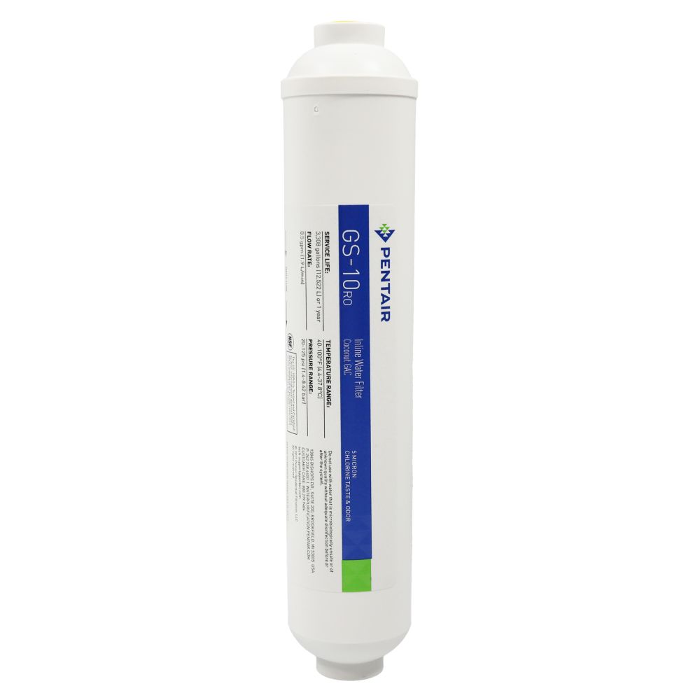 Pentek GS-10RO-G 2" x 10'' Inline Coconut Carbon Filter 1/4" JG 