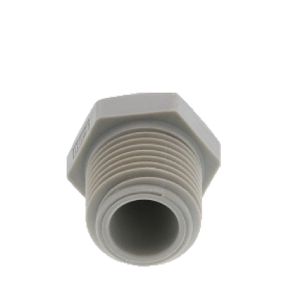 DMfit Straight BSPT Male - 1/4" Push-in x 1/2" BSPT