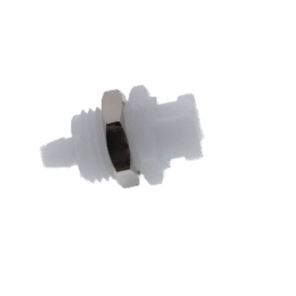 SMFPMD02 Valved Panel Mount Hose Barb Coupling Body 1/8 ID Barb