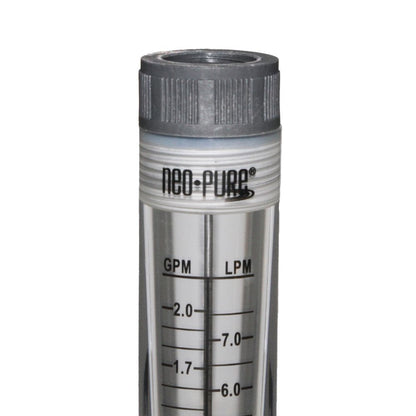 Neo-Pure Inline Flowmeter 0.5-5GPM 1/2" FNPT