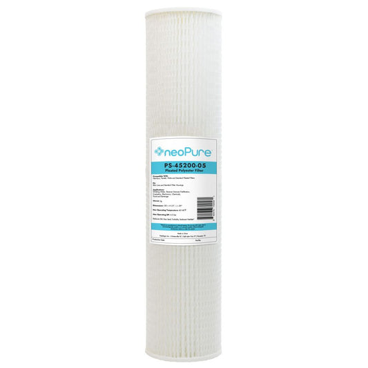 Neo-Pure PS-45200-05 20" BB High Efficiency Pleated Filter 5 micron