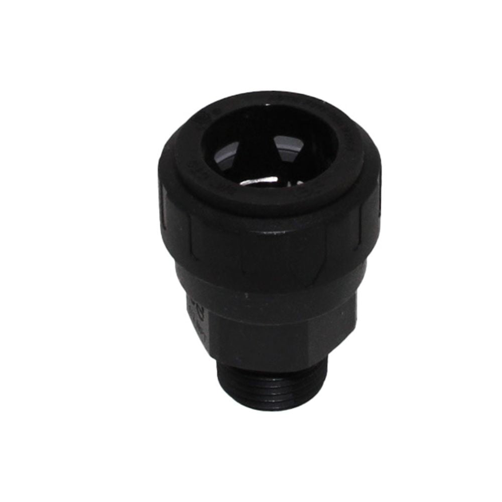 John Guest Black Male Connector - 1 CTS x 1 NPT