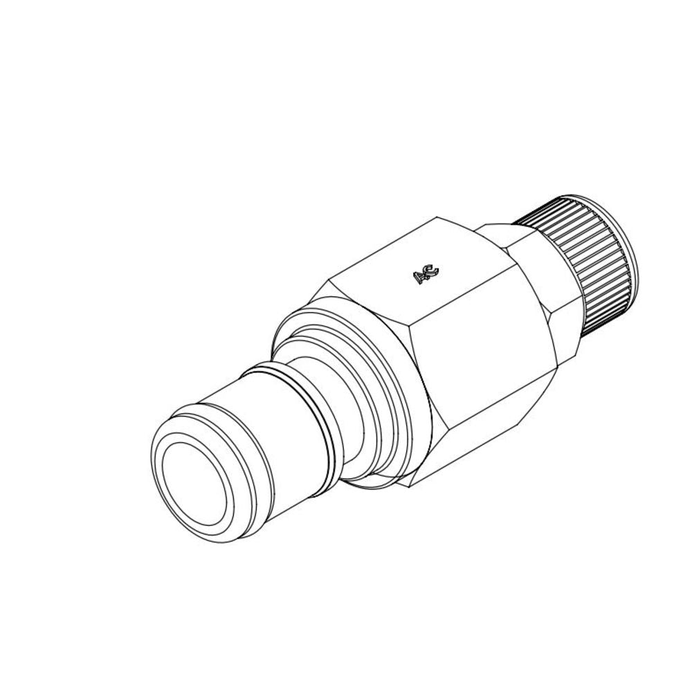 LinkTech 1/4 In-Line Compression  Acetal [POM] Coupling Insert