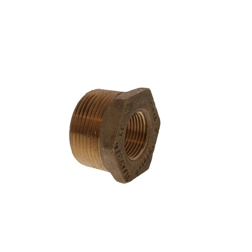 Lead Free Brass Hex Bushing 1-1/4 MPT x 3/4 FPT