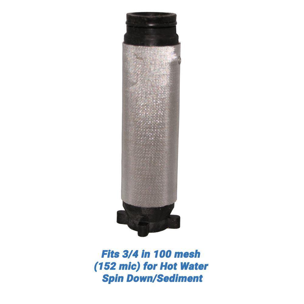 Rusco/Vu-Flow Hot Water Filter Screens for Spin-Down/Sediment Filters - Fits 3/4 in 60 mesh [254 mic] for Hot Water Spin Down/Sediment