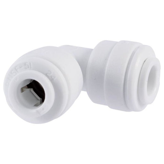 John Guest Acetal 3/8" Union Elbow - White