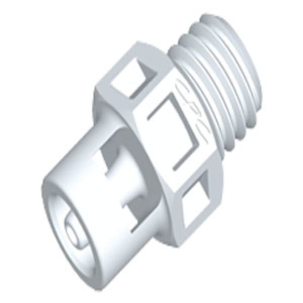 KS230 Straight Fitting White Nylon 1/4-28 UNF X 1/16 HB