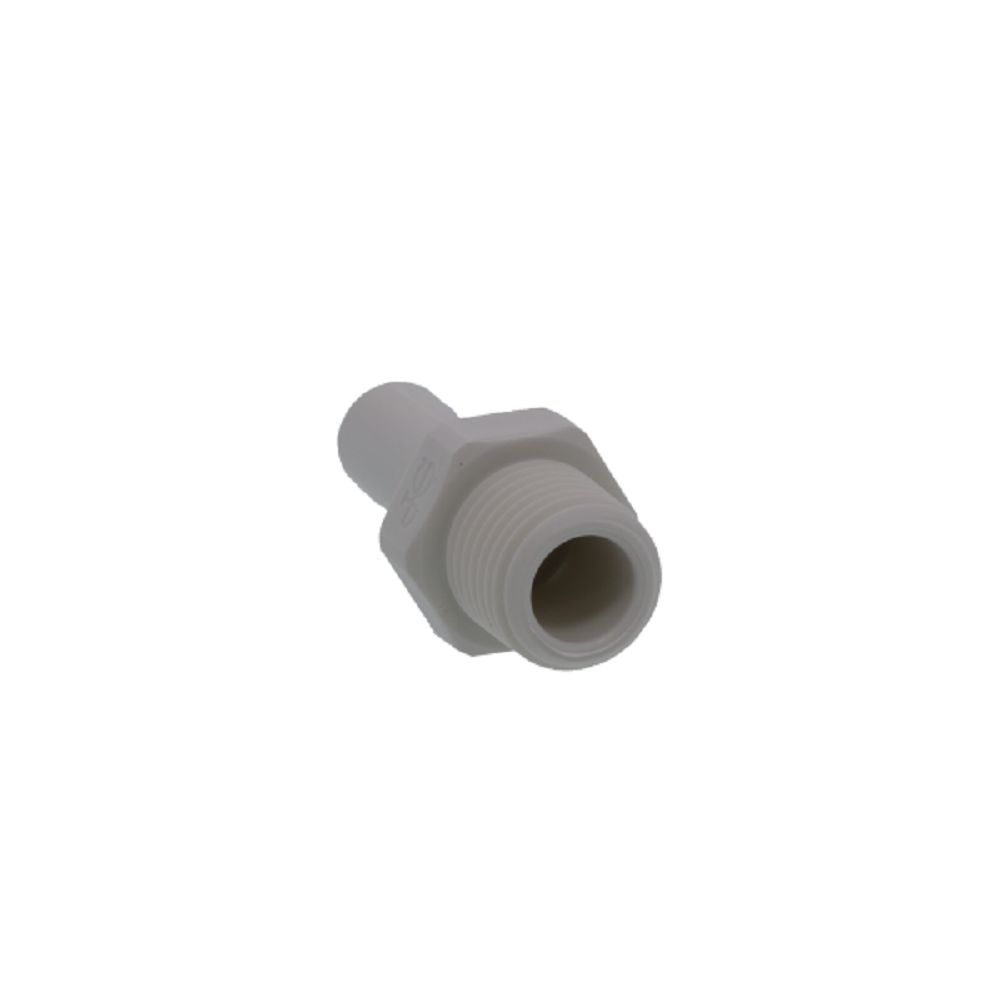 John Guest Stem Adapter Polypro  - 3/8 x 1/4 NPTF