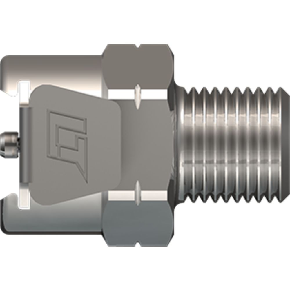 LinkTech 20CB Series Male Thread Female, Valved, 1/8" BSPT, Chrome Brass, Buna N