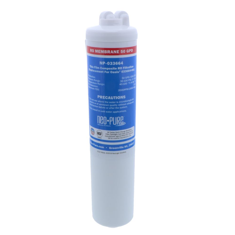 Oasis® Replacement 033664-001 Quick Change 50 GPD TF Membrane red [CV, no FC] by Neo-Pure