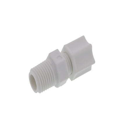 JACO 10-4-4-P-O Polypropylene Male Connector 1/4 OD Tube x 1/4 MPT