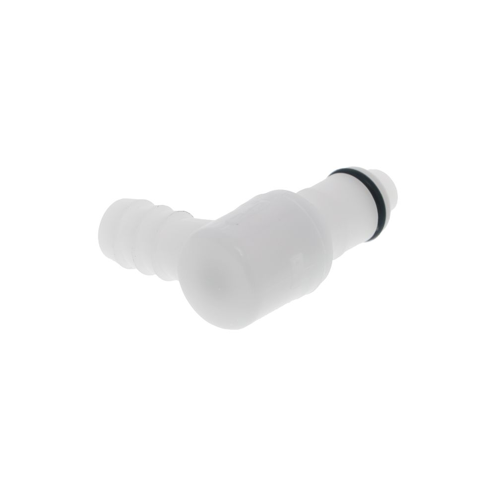 APCD23006 Valved Elbow Hose Barb Coupling Insert 3/8 ID Barb