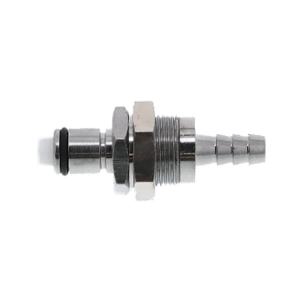 73000 NSF Valved Panel Mount Hose Barb Coupling Insert 1/4 ID Barb