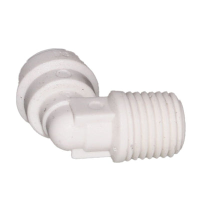 John Guest Fixed Elbow NPTM Polypro - 3/8 x 1/4 NPTM